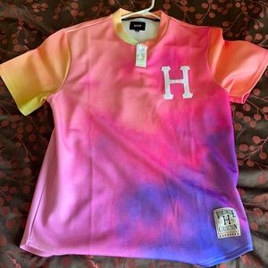 HUF Henley multi colored baseball jersey